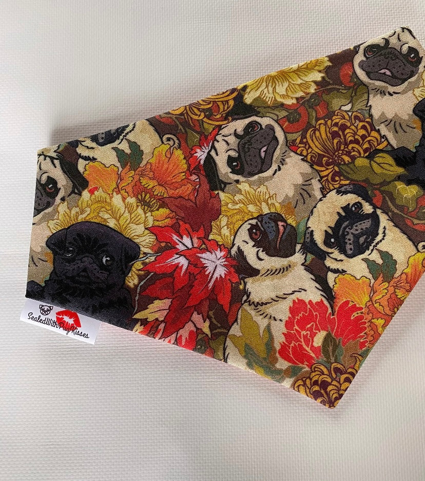Autumn Pugs Bandana