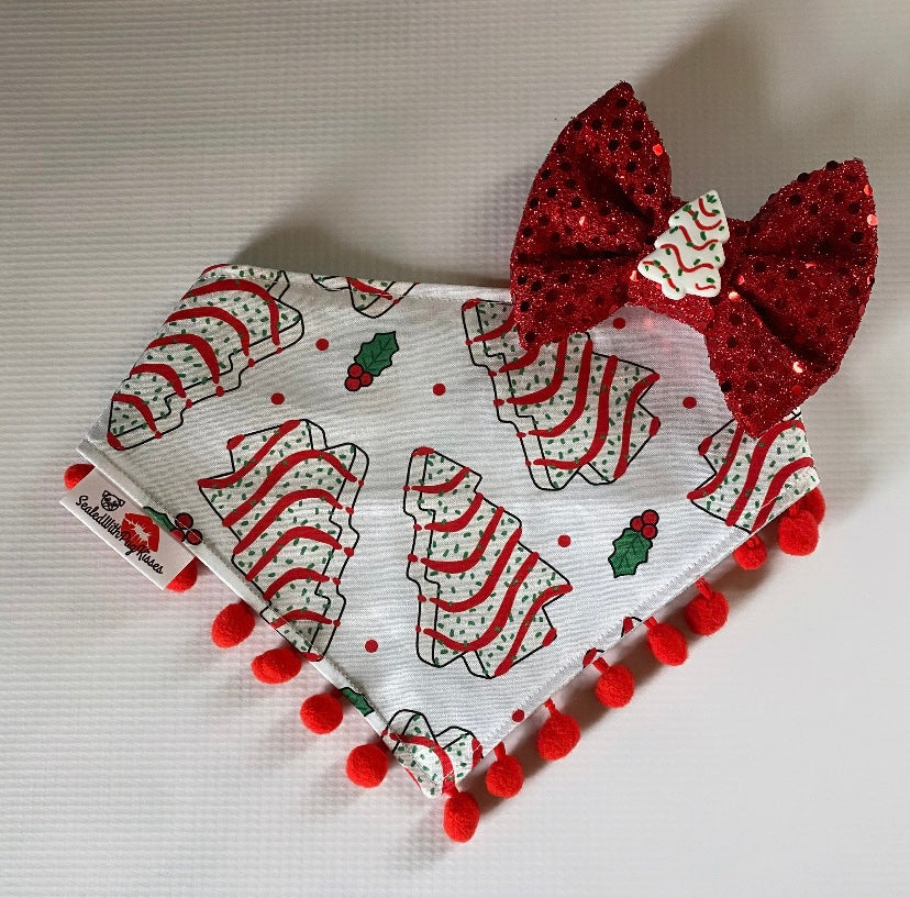 Christmas Tree Cake Bow Tie