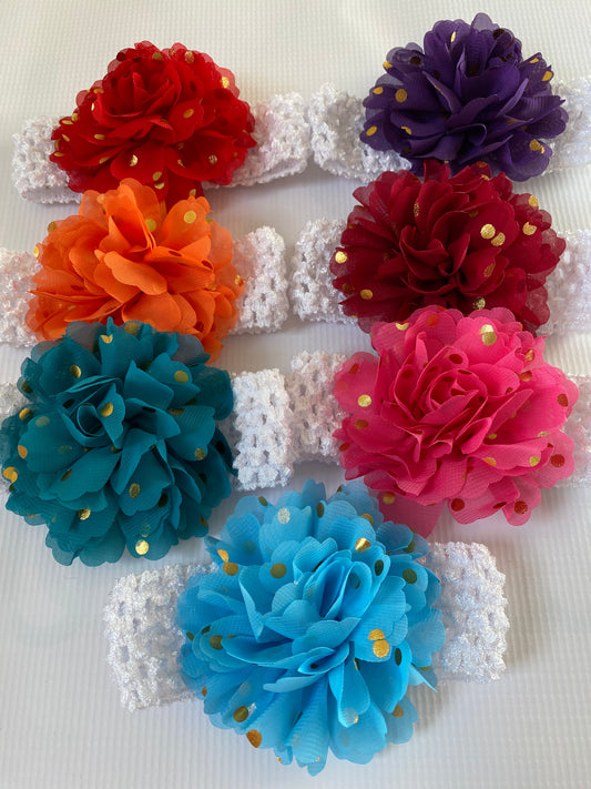 Gold Dot Flowers