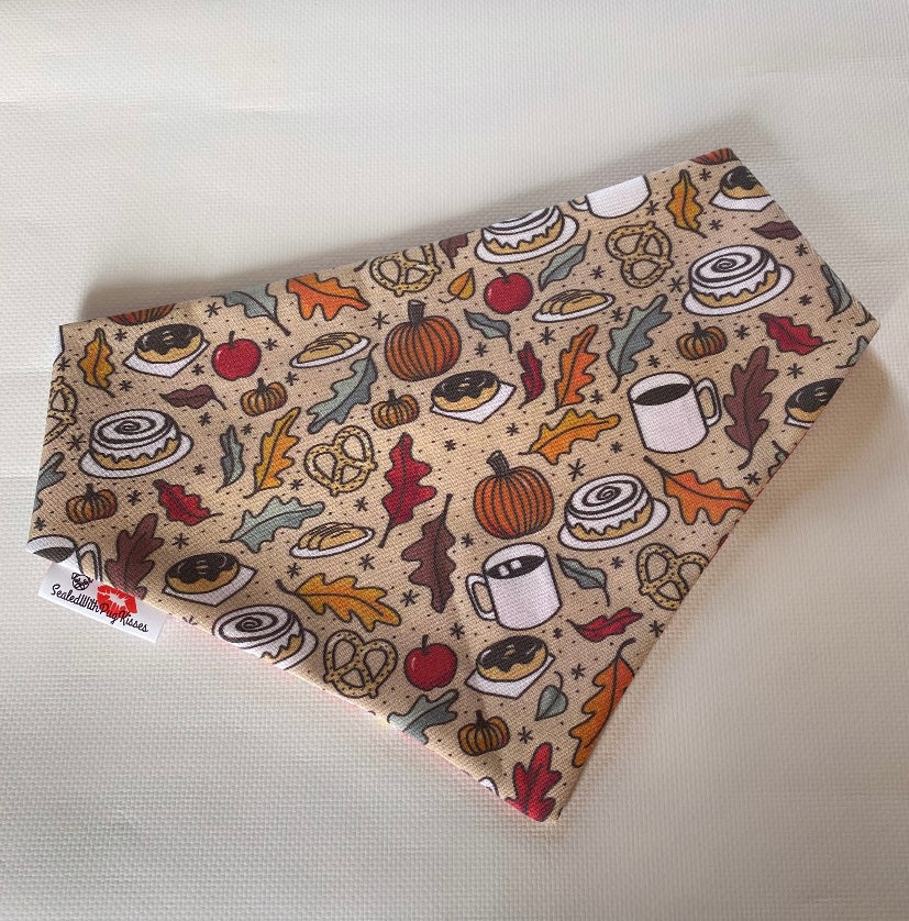 Pumpkin Spice Snax bandana
