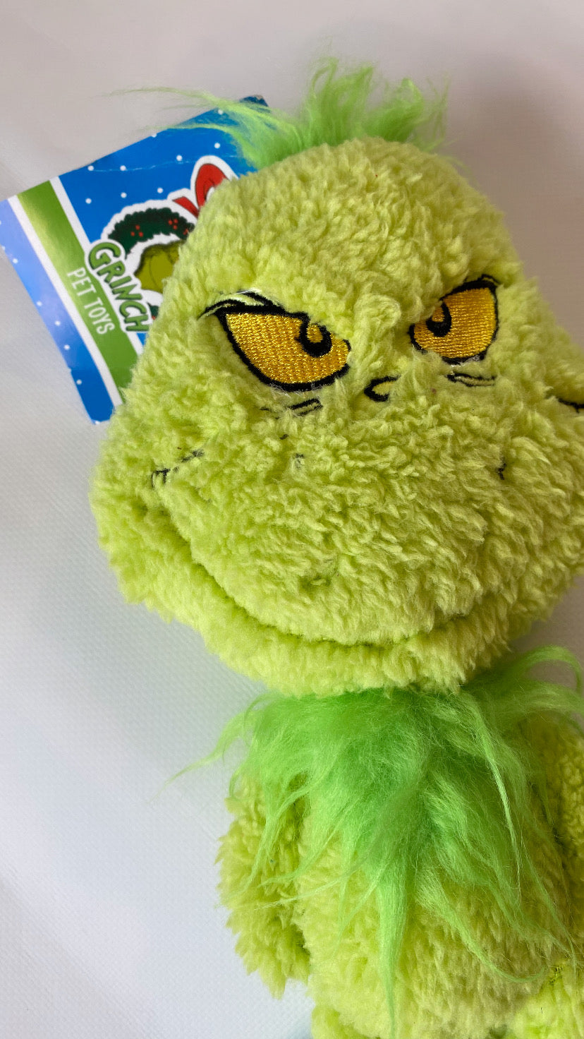 Grinchy dog toy