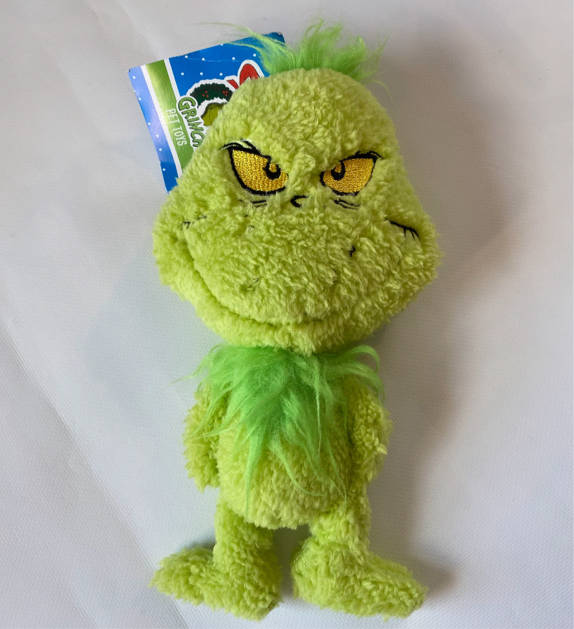 Grinchy dog toy